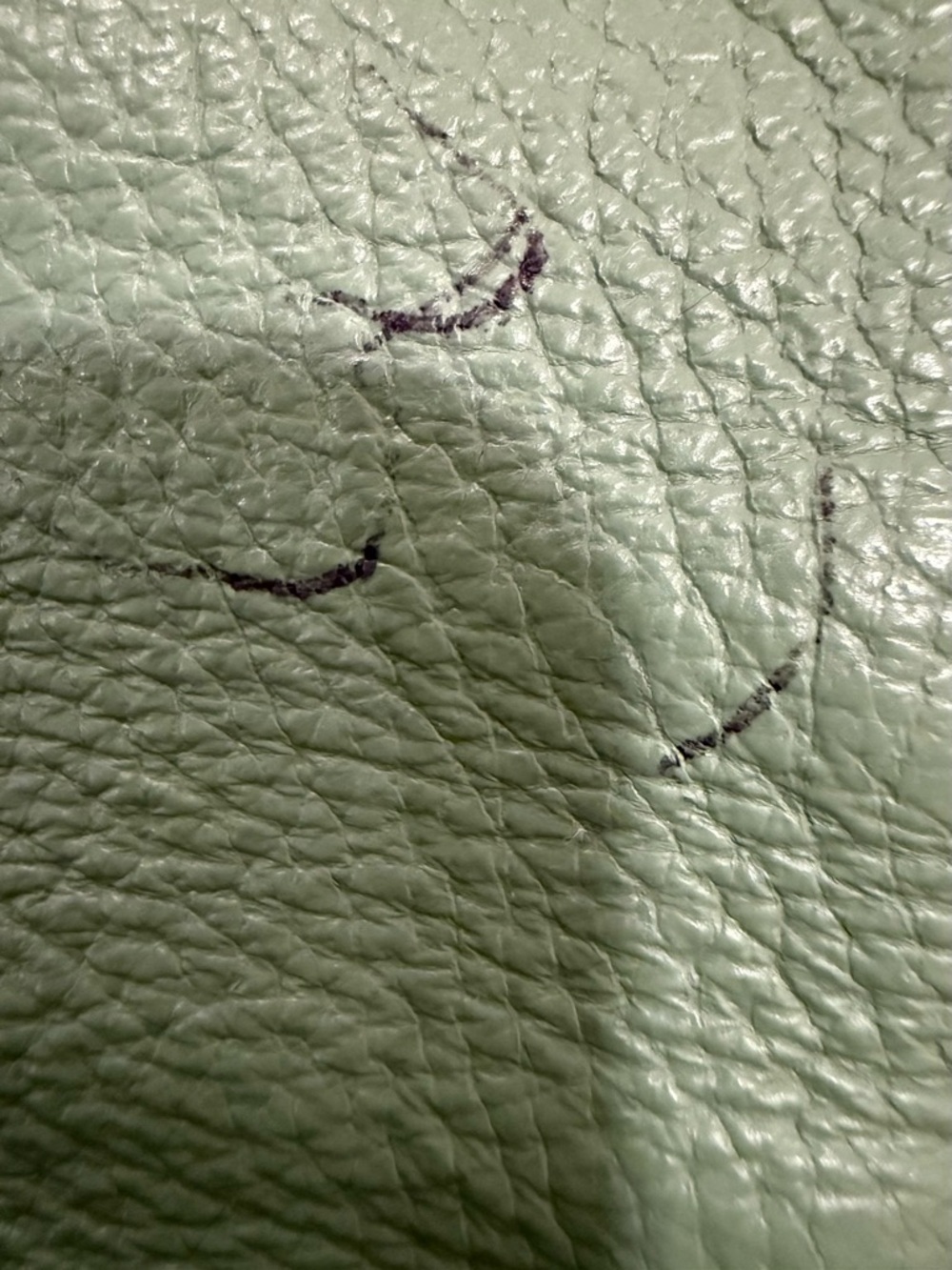 Valentina Green Pebble Leather Crossbody - Picture 9 of 16